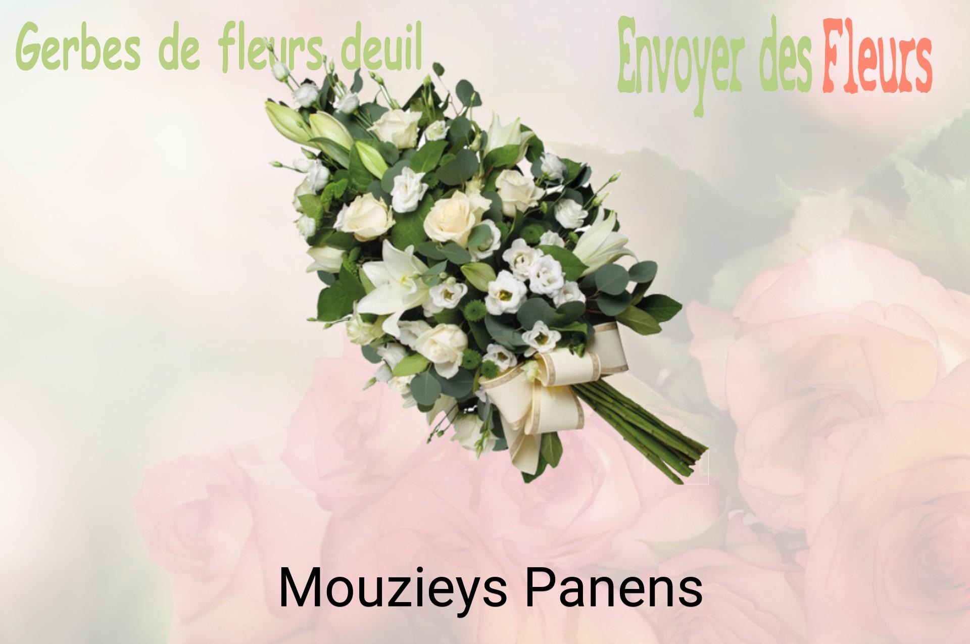 Gerbe de fleurs de deuil livrée à Mouzieys-Panens